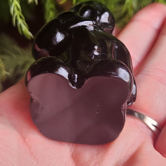 Black Obsidian Ghostface Crystal Carving - Picture 6 of 7